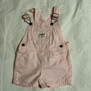Pink, Oshkosh bib, short overalls